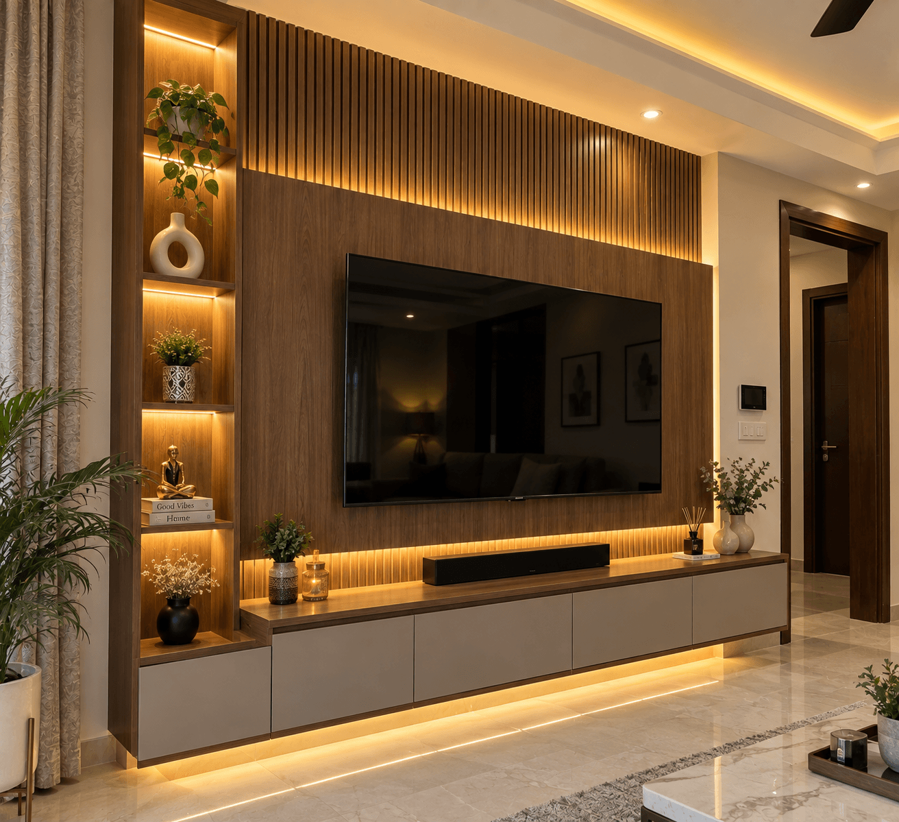 TV unit wall panel